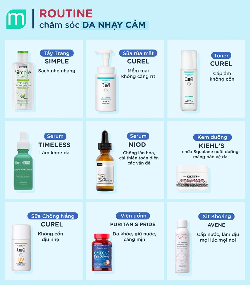 Làm sạch da nhạy cảm