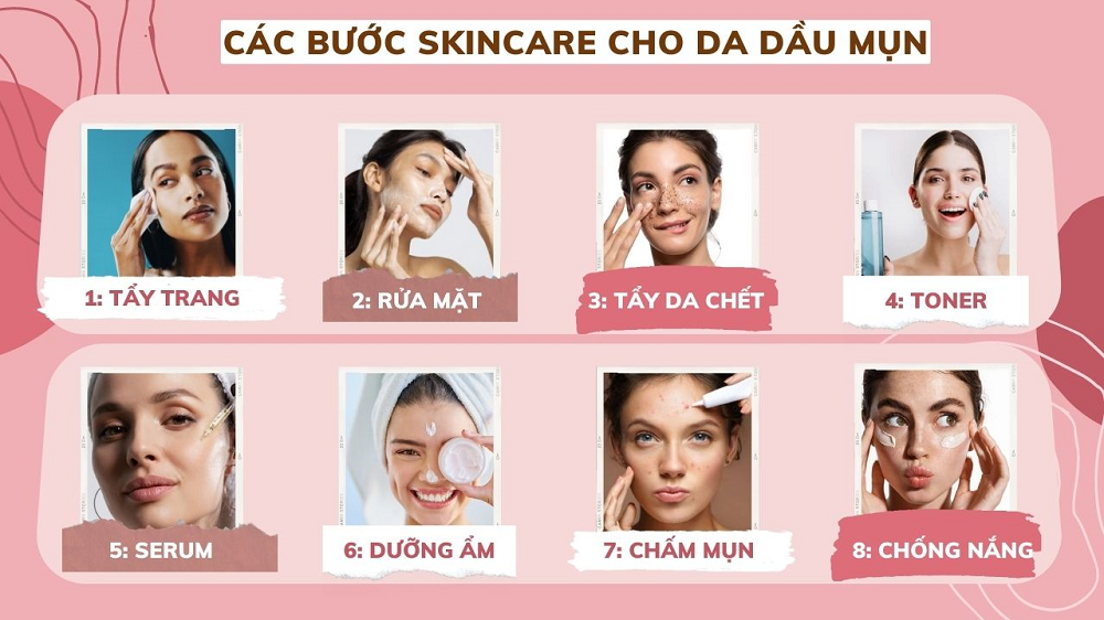 Routine điều trị da mụn